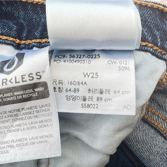 Levi’s 501 cutoff button fly jean shorts 25 denim high rise Salsa Shaker - Picture 9 of 10